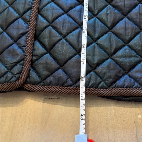 Ralph Lauren Navy and Brown Quilted Puffer Coat - Picture 13 of 13